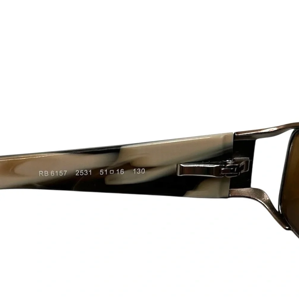 Ray-Ban‎ Brown & Tan Rectangle Eyeglass Frames. RB 6157 2531